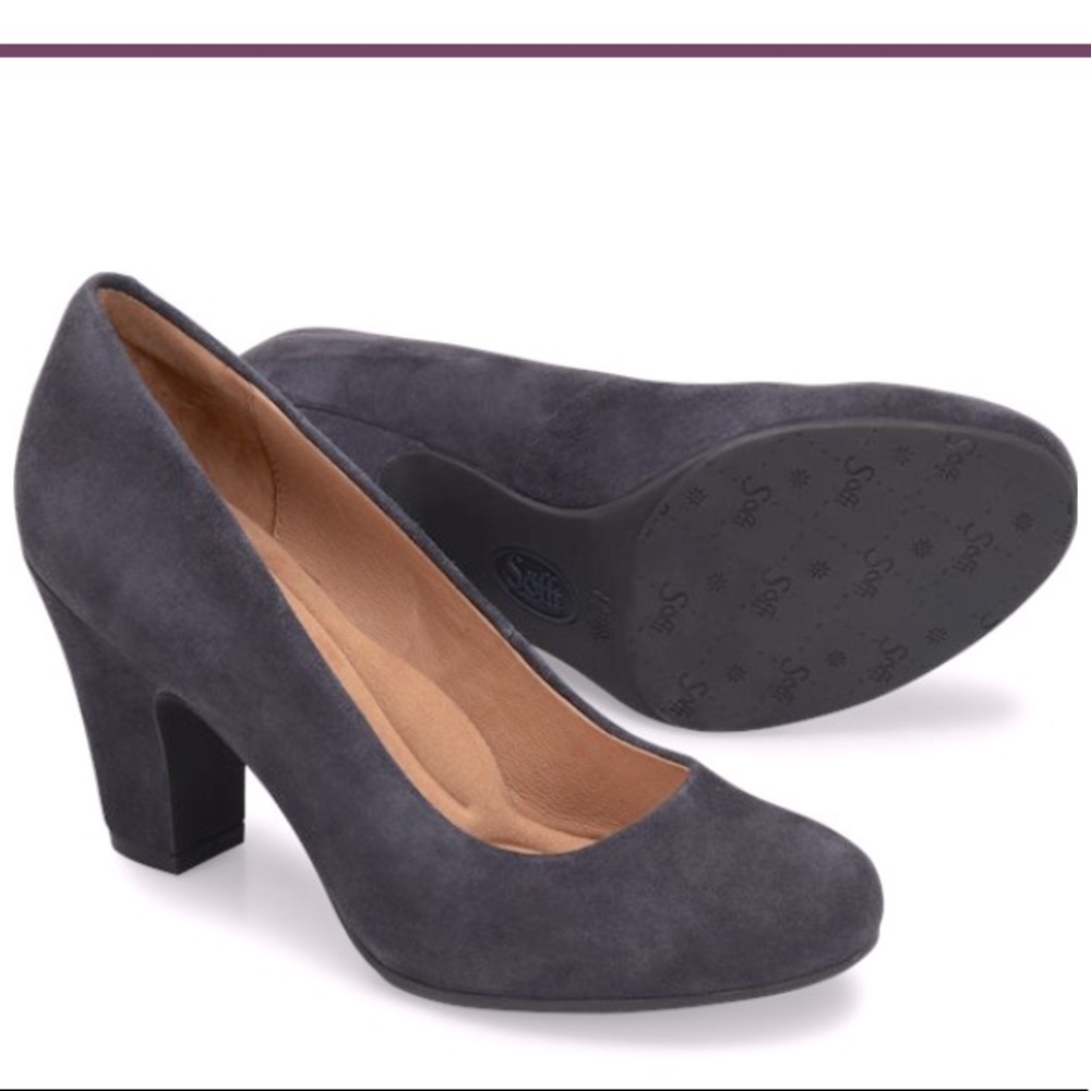 Sofft Madina Navy Blue Suede Pumps
